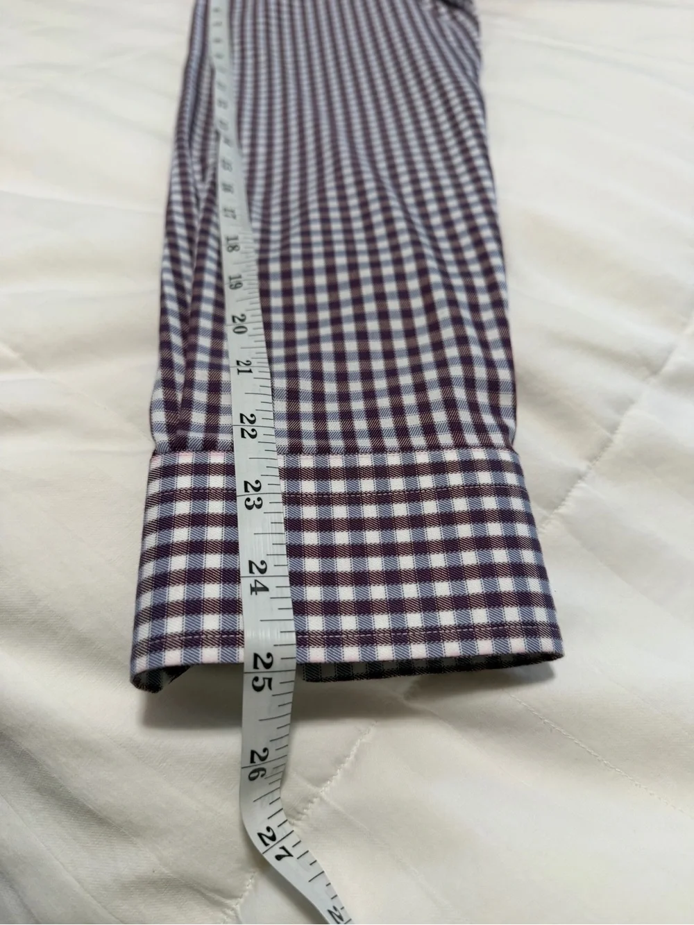✔️Banana Republic Magenta/Purplish and White Gingham Dress Shirt 👔